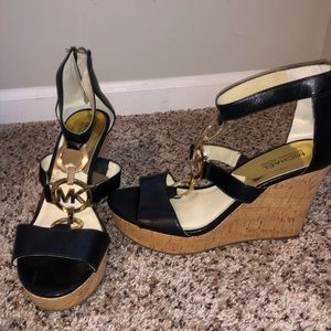 Micheal Kors Black wedges